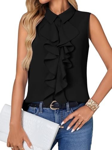 Free Assembly Ruffle Neck Top